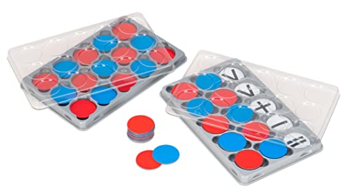 Betzold - Wendeplättchen (magnetisch)- Rechnen lernen Rechenhilfe rot blau Magnet Rechentafel