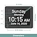 Robin Day Clock 2025 Dementia Clock with Custom Alarms & Calendar Reminders, Clocks for Seniors Helps with Memory Loss, Alzheimers, Dementia, Black