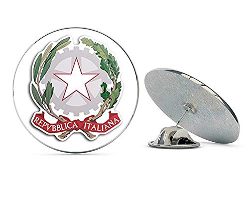 Italy Coat of Arms Shaped (Italia Italian Crest) Metal 0.75