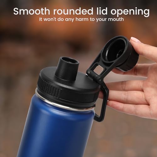 Spout Lid for Hydro Flask Wide Mouth 12, 18, 32, 40, 64 OZ Water Bottles, Chug Lid for Hydro flask with Easy Carry Handle, Replacement Lid for Most Sports Water Bottles - Thumbnail 6