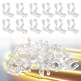 30 PCS 1/2 Inch LED Rope Light Mounting Clips with...