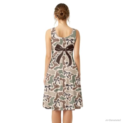 Image of Renewold Women's Sleeveless Tank Dress with Pockets, Casual Scoop Neck A-Line Sundress for Summer, Travel and Vacation