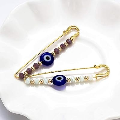 4 Pcs Brooch Pins, Hat Pins & Waist Tightener Clips - Shawl Pin & Dress Decoration Accessories