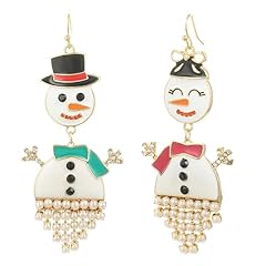 Snowman Couple Earrings