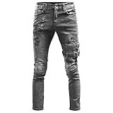 Confort et coupe exceptionnels : Confectionnés en denim stretch de haute qualité, ces jeans slim pour homme offrent un confort optimal tout au long de la journée. Idéaux pour une tenue décontractée ou professionnelle, ils proposent une coupe slim ou droite parfaite, ce qui en fait des jeans skinny incontournables pour homme, alliant style et liberté de mouvement en toutes circonstances.