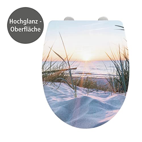 Foto von WENKO Toilettensitz Baltic Hochglanz WC-Sitz mit Absenkautomatik, Schnellbefestigung Mehrfarbig >3 Farben