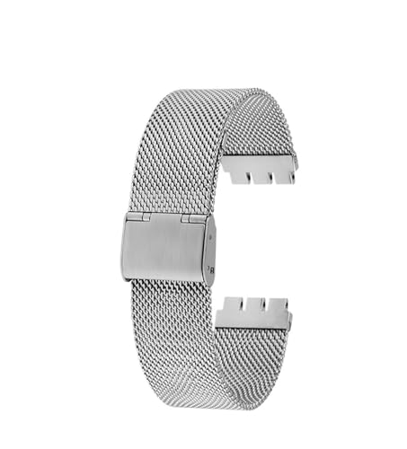 Bracelet de montre respirant en métal 19mm pour Swatch YCS YAS YGS