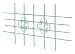 Produktbild Alberts 553555 Fenstergitter Salzburg | Fenster-Gitter für außen als Einbruchschutz | feuerverzinkt | 1680 x 840 mm | kürzbar bis 1090 x 510 mm