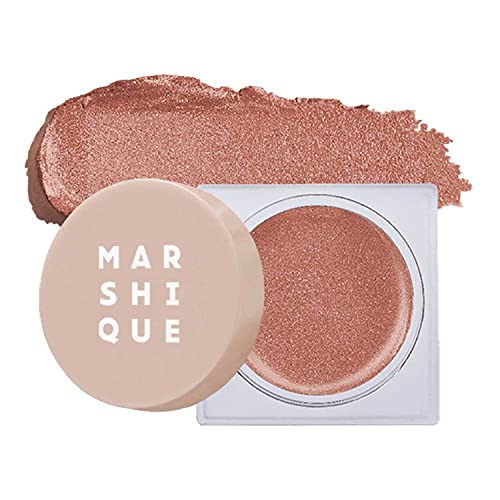 Marshique Touch Fit Glitter Cream Shadow 0.2Oz (Rose Cooper Bronze Brown) - Opal Pearl Gold Sparkle Eyeshadow, Shading, Waterproof and Longlasting for Under fat eye (rose bronze)