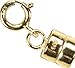uGems Magnetic Clasp 14k 4.4mm Gold Converter for Small Necklaces 14kt Tiny