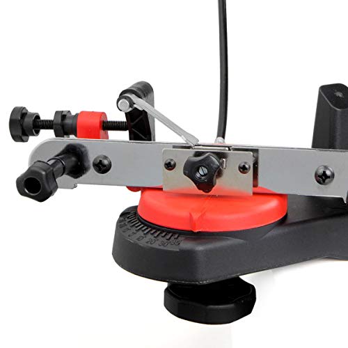 85W Mini Bench Mount Electric Chainsaw Grinder Sharpener w/Brake for Sharpening Oregon Husqvarna Stihl Echo Chain Saw