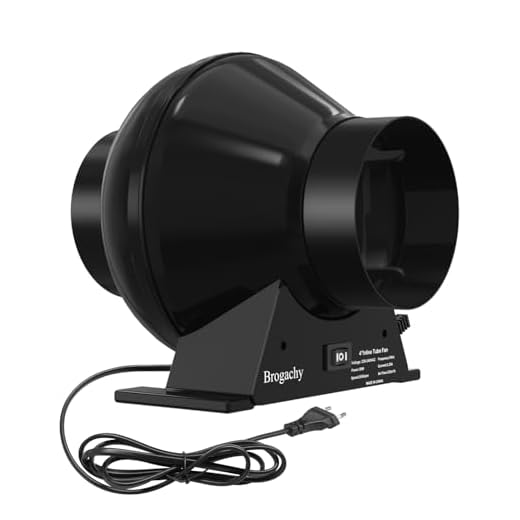 Brogachy 100 mm Extractor de aire ajustable, extractor de aire 332 m³/h, extractor de aire silencioso, para cuarto de baño, cocina, garaje, tiendas de cultivo, ventilación.