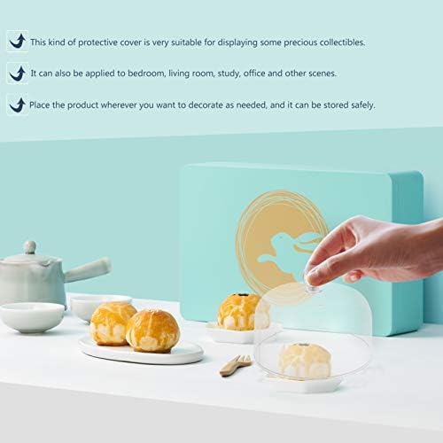 Yardwe Cake Stand Cover Plastic Clear Cake Display Dome Round Cake Serving Platter Dessert Display Stand Cover Food Tent Dome