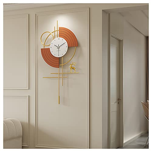 Horloge murale sans tic-tac silencieuse pour grand salon moderne