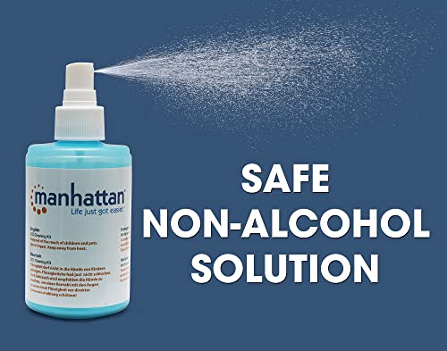 Manhattan Screen & Keyboard Cleaner Kit – 6.75 Oz - Non-Alcohol Cleaning Spray With Microfiber Cloth & Keyboard Brush - For Tv, Computer, Laptop, Monitor, Led, Lcd, Electronic Devices - 421027 #TOP2