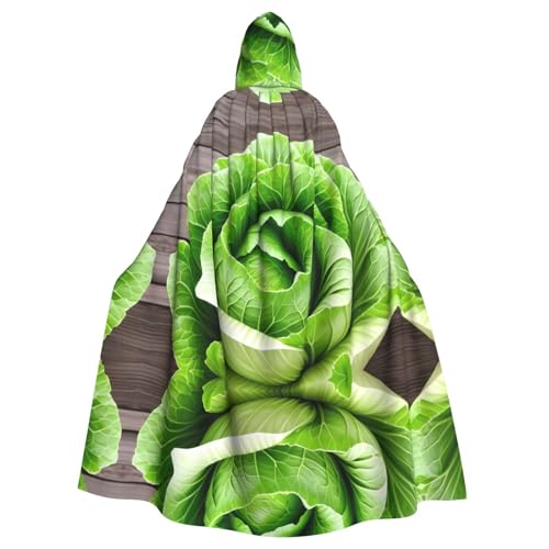 MJHKXLJ Cape à capuche imprimée chou frais pour Halloween, jeux de rôle et fêtes costumées