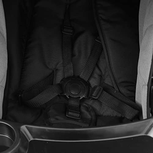 2-in-1 kinderwagen, kinderwagen 3-punts veiligheidsharnas met mand voor buitenactiviteiten - Afbeelding 5