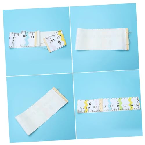 IWOWHERO Chart Colorful Wave Height Measurement Ruler Hanging Wall Decal for Teens Pine Wood Art Decor for Nursery Room