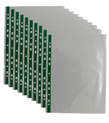 Buste in vetro trasparente perforate in formato