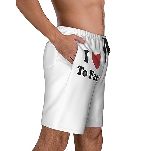 I Love to Fart Mens Swim Trunks Quick Dry Swim Shorts Swimwear Bathing Suits with Pockets2