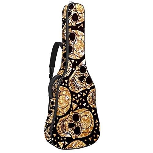 Sac à dos guitare acoustique étanche 42.9x16.9x4.7 in avec motif forêt sauvage
