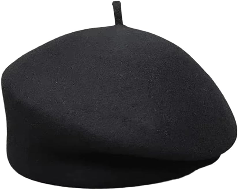 Classic Wool Beret for Women Fall Winter Felt Cap Formal Wedding Guest Fedora Style Headwear