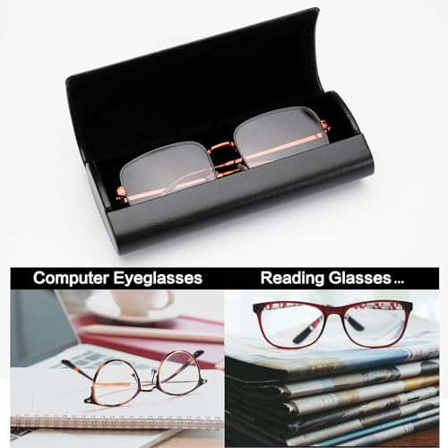 Image of Vemiss Hard Shell Eyeglass Cases, Lightweight Portable Glasses Case for Women Men