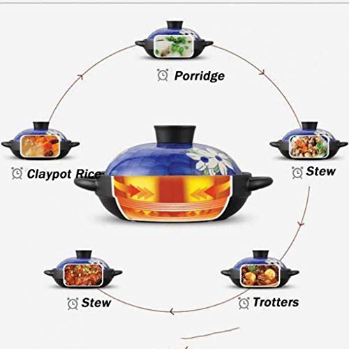 Myyingbin 27.5Cm Moroccan Tagine Pot Ceramic Casserole Slow Cooker High Temperature Resistance Stewpot Suitable For Oven Gas Stove Microwave Oven Electric Ceramic Stove #TOP6