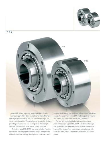 Embrayages unidirectionnels GFR25 roulements à rouleaux transmission 25 mm - 3