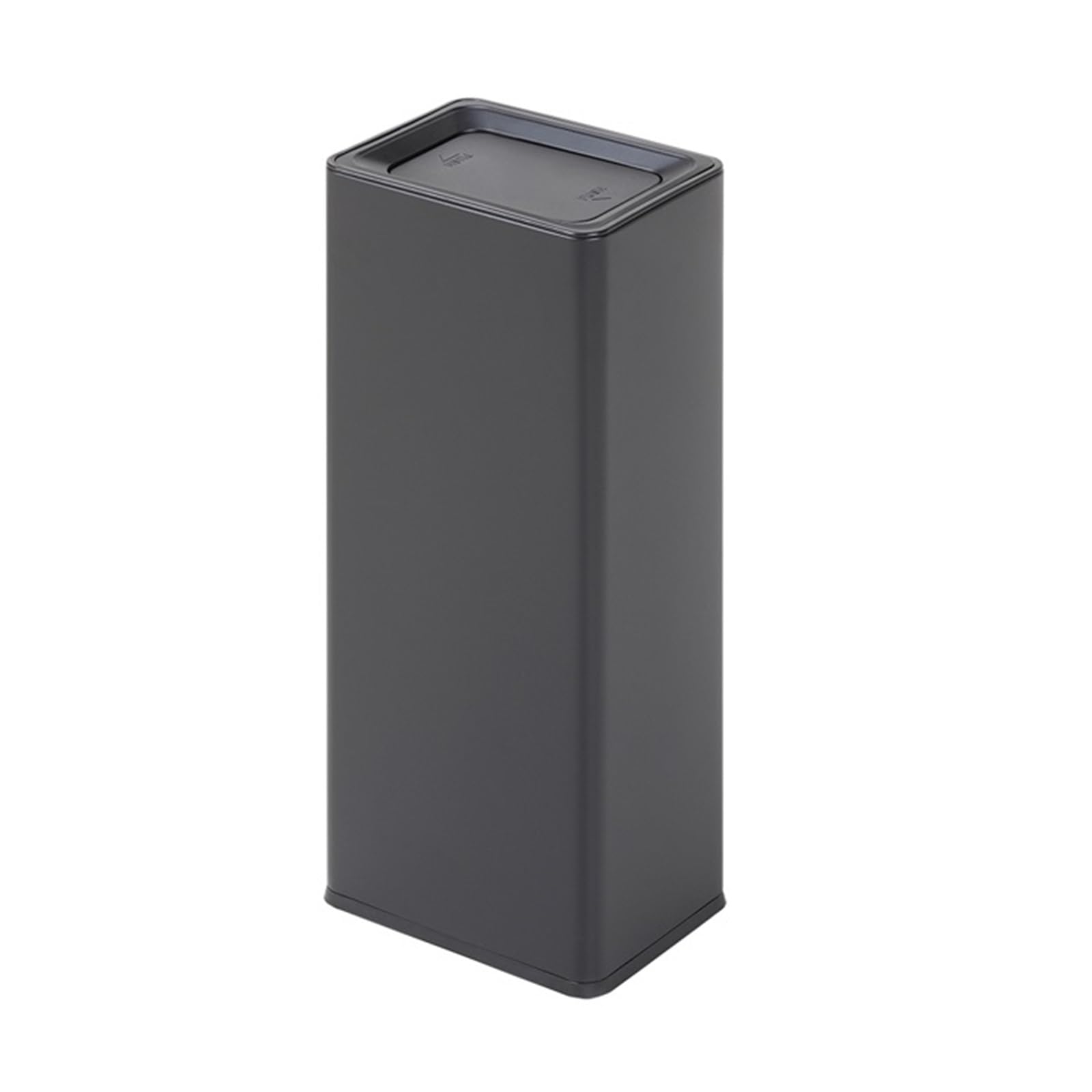guiling-1986 Trash Can Trash Can with Lid Garbage Kitchen Living Room Hotel Garbage Can(Black)
