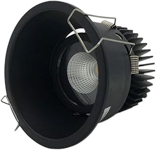 WLBHWL 2.5in/3.3in/4.1in Recessed Anti-Glare LED Downlight - 3CCT Selectable 3500K-6000K,110LM/W, Trim Can Lights,5W, 7W, 9W, 15W, 20W, Round Black Trim, 98 CRI