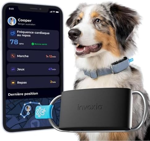 Invoxia Minitailz - Traceur GPS & Santé n°1 pour Chien - Alertes ...