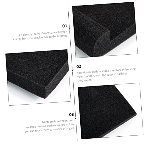 BESTonZON 2 piezas Almohadillas de Aislamiento para Altavoces Acústicos, Almohadillas de Espuma de Alta Densidad para Estudio y Uso en Casa miniatura 4