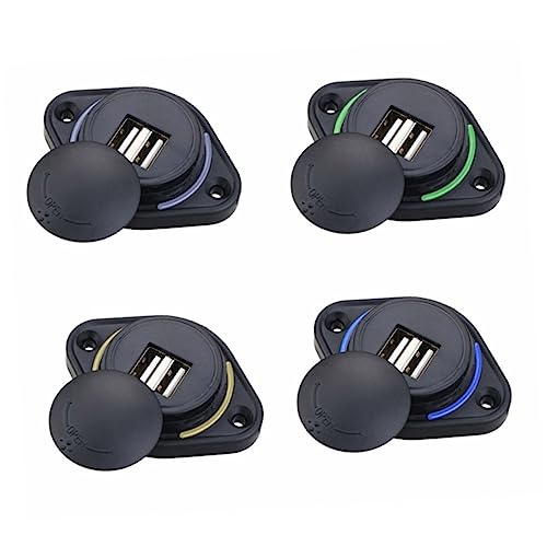 Cargador USB de carga rápida SEWACC con doble puerto 3.1A y protección de PC para moto 2
