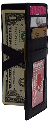 MARSHAL Magic Wallet Minimalist Wallets for Men with RFID Card ID Holder Full Size4