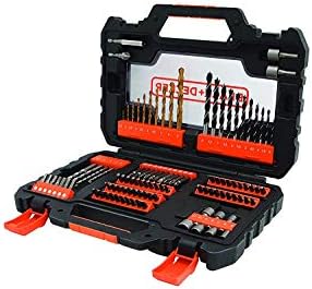 BLACK+DECKER A7230-XJ 104 Easy Grip Drill Piece Set - Black, 1-Piece
