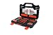 Produktbild Black+Decker Bohrer- und Schrauberbit-Set (104-teiliges, Metall-, Holz- und Steinbohrer, Stecknüsse, Bits, Magnethalter, Senker) A7230, 31.3 x 23