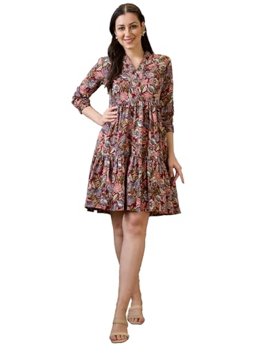 Image of Globus Women Mini Ethnic Dresses (3641403001 Multi S) Multicolour