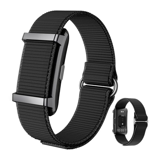 Smart Bracelet Fitness Trackers for Men Women, Smart Watch 24/7 Heart Rate Sleep Stress HRV Monitor, 170+ Sports Modes, 2 Bands, Free APP Black