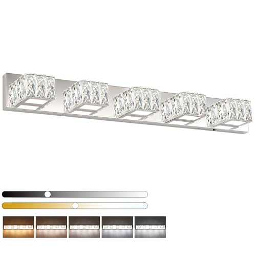 ZUZITO Modern Bathroom Vanity Light - 5 Light LED 5CCT