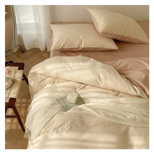 Housse de couette en coton respirant et doux 4 pièces