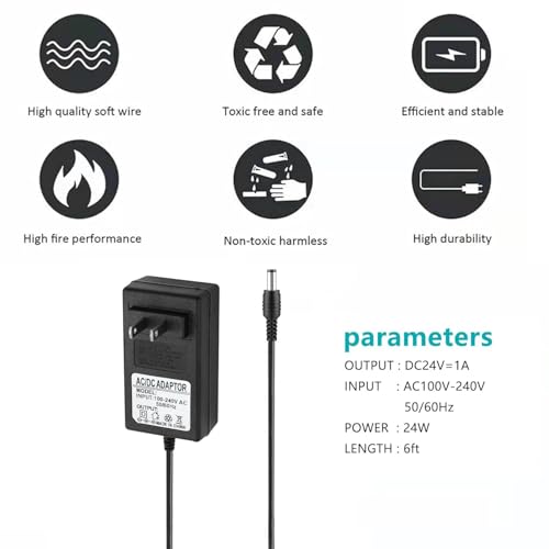 Image of 12V 3A 2A AC Adapter Charger with 8 Tips, ac /dc Adapter 100-240v, 50 /60hz 12 Volts 3000mA DC in 12V Power Supply Cord for Sceptre Monitor Series, Seagate WD, LED Strip Light, CCTV Camera,Router Cable