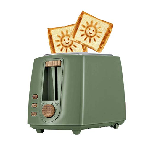 Edelstahl Brotbackautomat, 680w, Timer Funktion für frisches Brot am Morgen,Grün