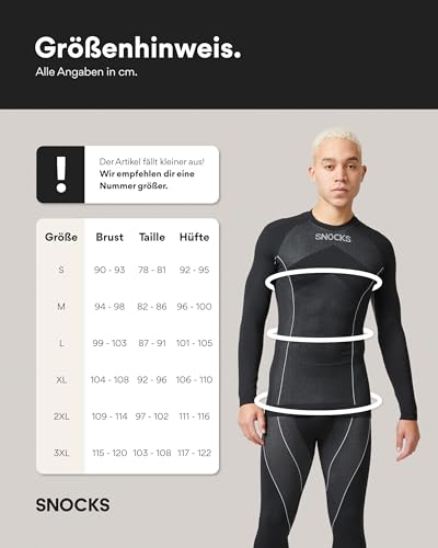 Funktionsunterwäsche für Herren von Snocks – Thermounterwäsche für Sport