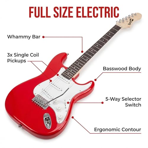 Miniatura 7 de Rockjam Rjeg02-Sk-Rd - Kit De Guitarra Eléctrica