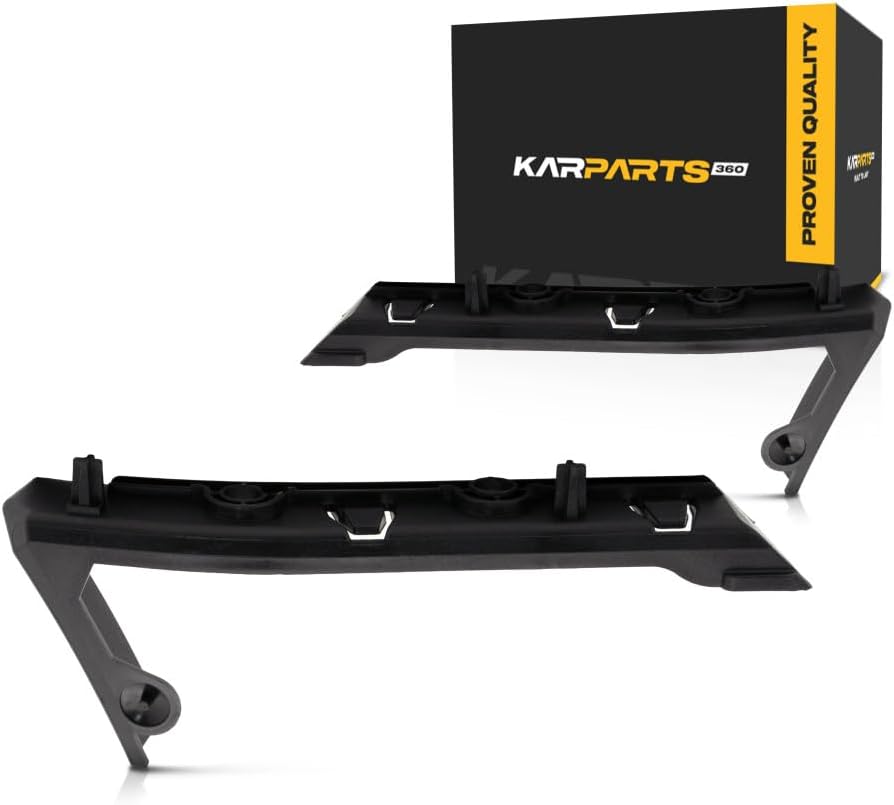 For GMC Yukon 2007 08 09 10 11 12 13 2014 Bumper Cover Bracket Driver and Passenger Side | Pair | Front | Made of ABS Plastic | Slide Bracket | Replacement For GM1032110, GM1033110 | 15-5786, 15-5787