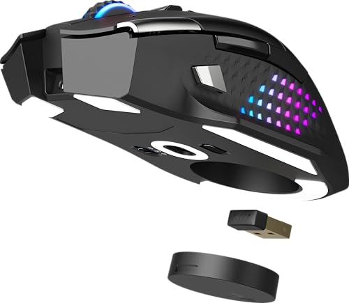 Image of msi Versa PRO W Gaming Mouse, 26000 DPI, 70M+ Clicks, OMRON Optical Micro Switch, Optical Sensor, Ergonomic Ambitextrous Hand Design, RGB Light
