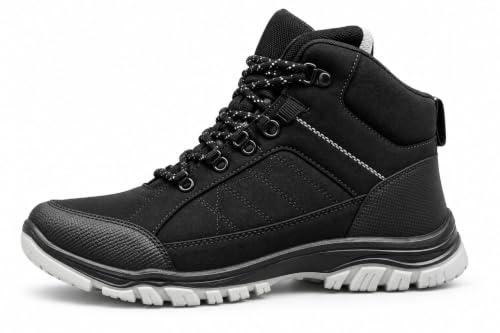 Image of Coasters Men's High Ankle Trekking Shoes | Outdoor Hiking Boots with Anti-Slip Sole, Cushioned Support & Lace-Up Closure | Durable Walking, Travel & Adventure Shoes