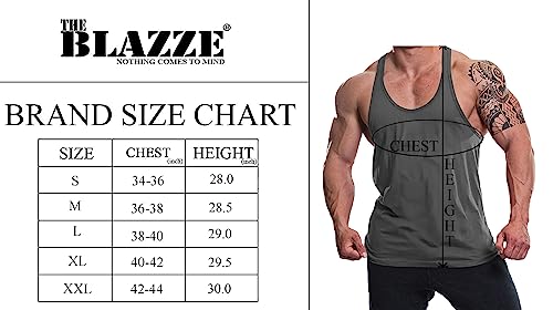 Image of THE BLAZZE Men's Cotton Sleeveless Tank Tops Gym Vest for Mens