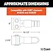 CURT 25329 Channel-Mount Adjustable Trailer Coupler, 2-5/16-Inch Hitch Ball, 12,500 lbs, Black